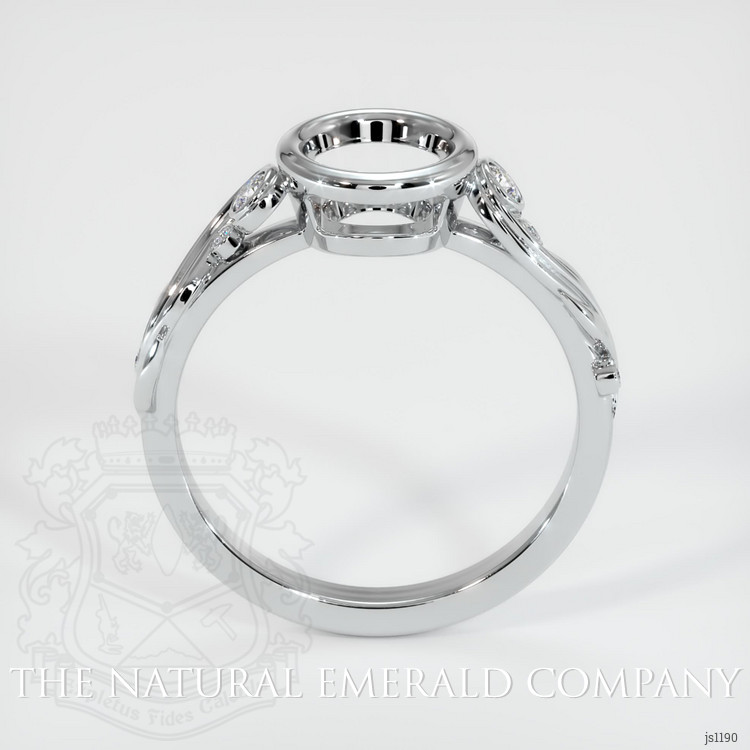 Platinum 950 Accent Stones Ring Setting