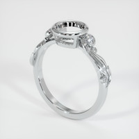 10K White Gold Accent Stones Ring Setting Video