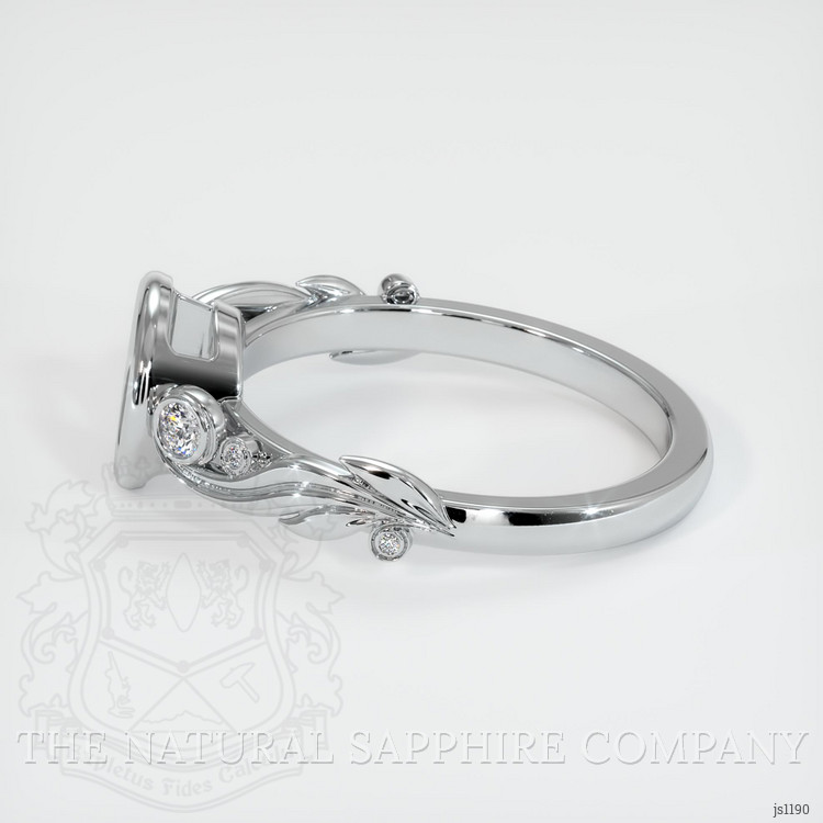 10K White Gold Accent Stones Ring Setting