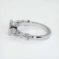 18K White Gold Accent Stones Ring Setting Image
