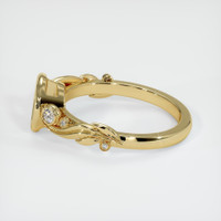 10K Yellow Gold Accent Stones Ring Setting Image