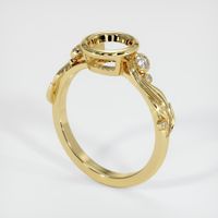  Emerald Ring 3.36 Ct. 18K Yellow Gold Combination Setting