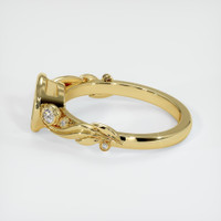 18K Yellow Gold Accent Stones Ring Setting Image