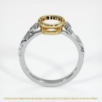14K Yellow & White Accent Stones Ring Setting Image