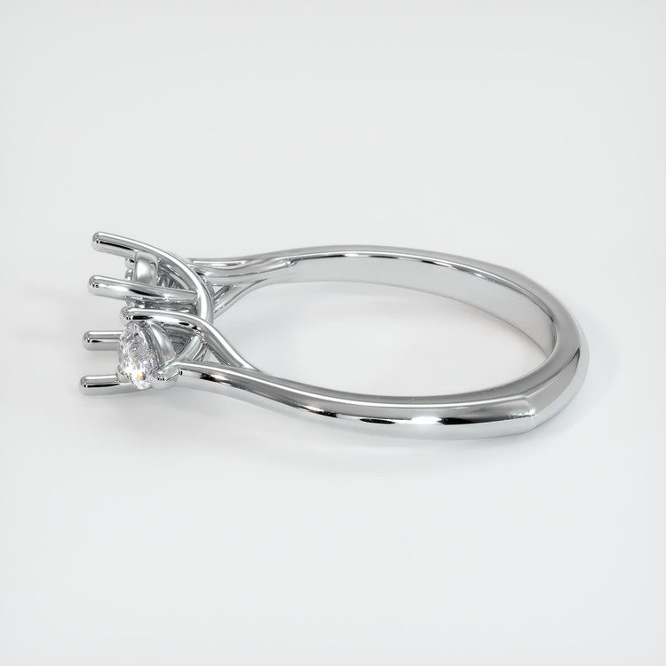 Platinum 950 Three Stone Ring Setting