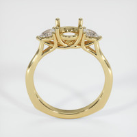 10K Yellow Gold Three Stone Ring Setting Image