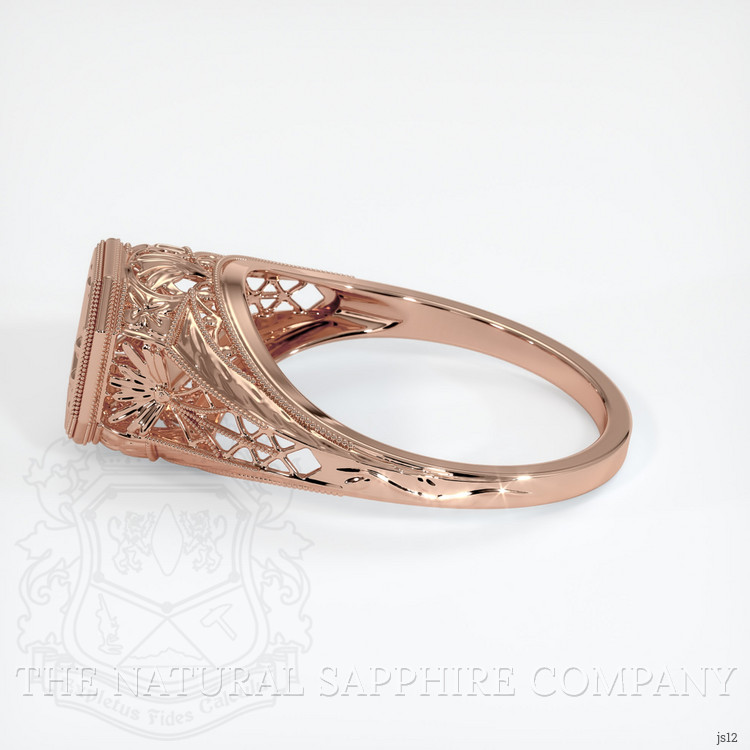 14K Rose Gold Antique Style Ring Setting