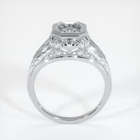 14K White Gold Antique Style Ring Setting Image