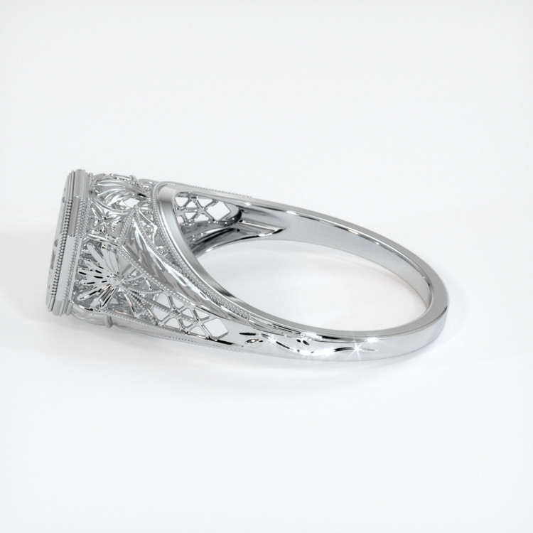 18K White Gold Antique Style Ring Setting