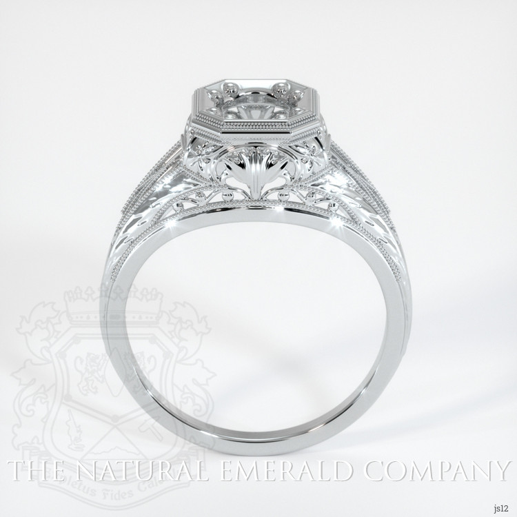 18K White Gold Antique Style Ring Setting