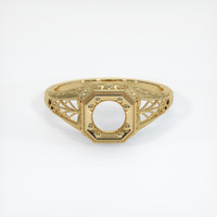 10K Yellow Gold Antique Style Ring Setting Image