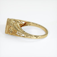 10K Yellow Gold Antique Style Ring Setting Image