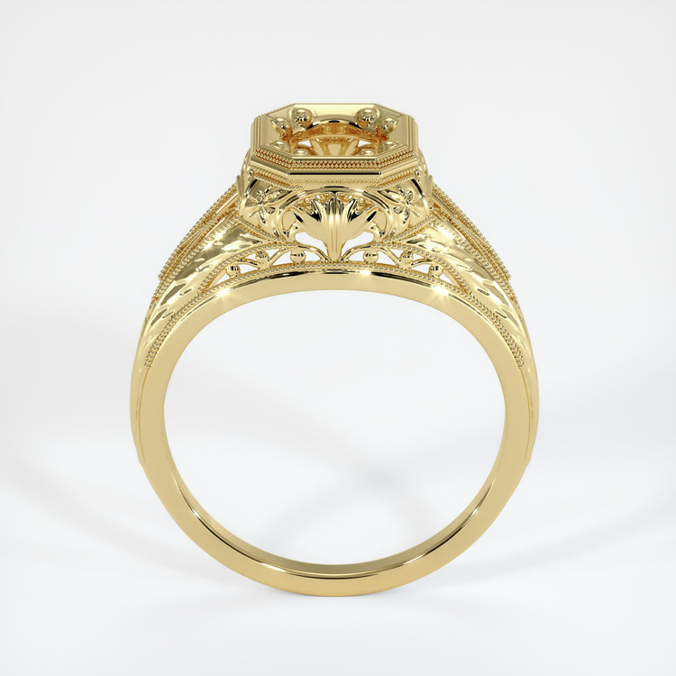 18K Yellow Gold Antique Style Ring Setting