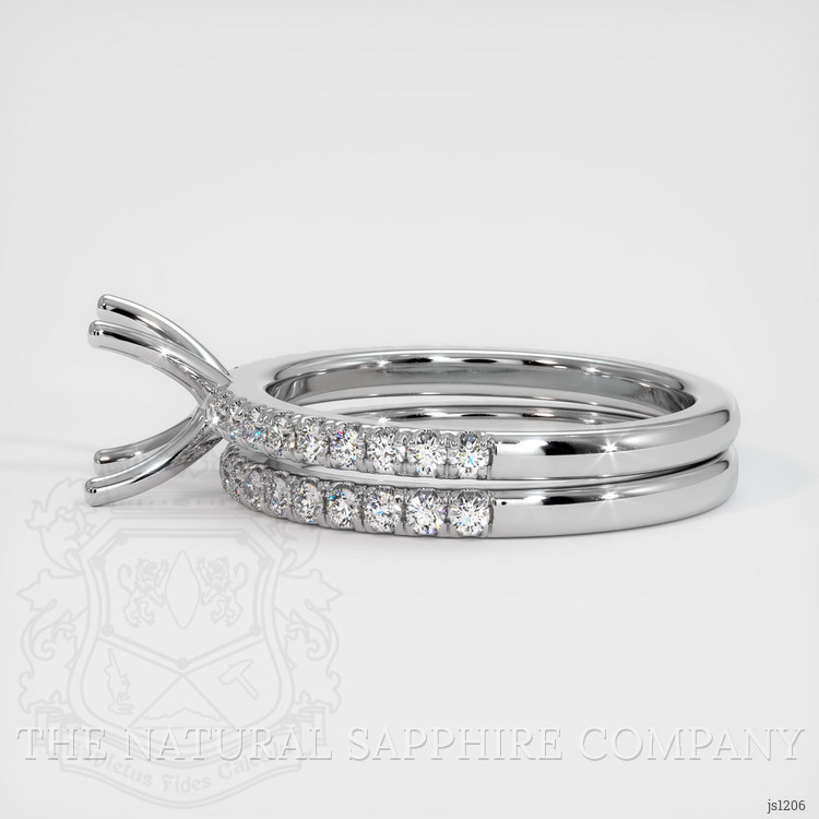 Platinum 950 Pave Ring Setting
