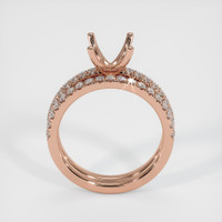 14K Rose Gold Pave Ring Setting Image