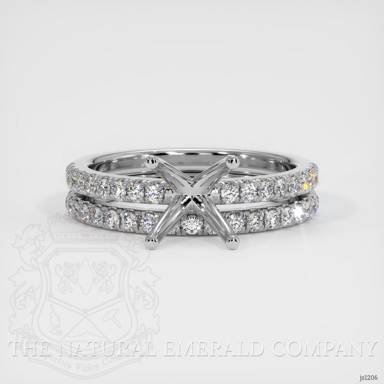 Silver Pave Ring Setting