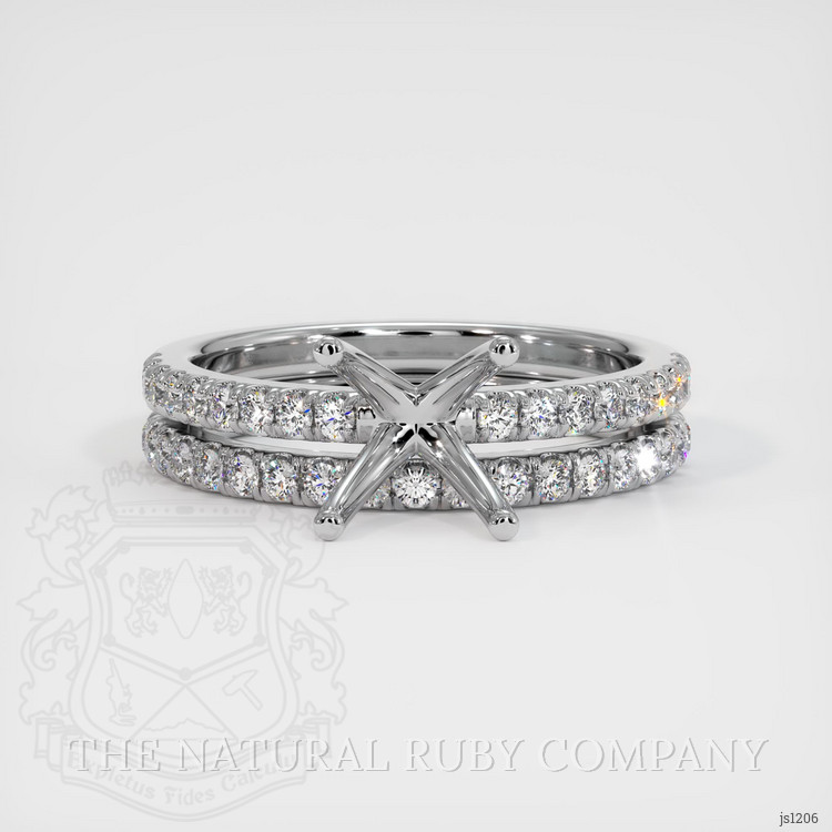 Silver Pave Ring Setting