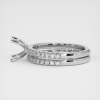 18K White Gold Pave Ring Setting Image