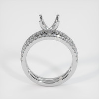 18K White Gold Pave Ring Setting Image