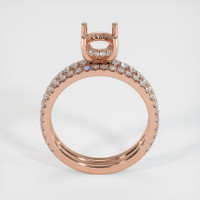 14K Rose Gold Pave Ring Setting Image