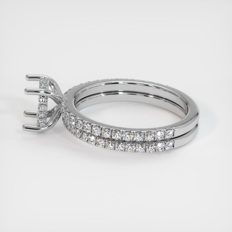 Silver Pave Ring Setting