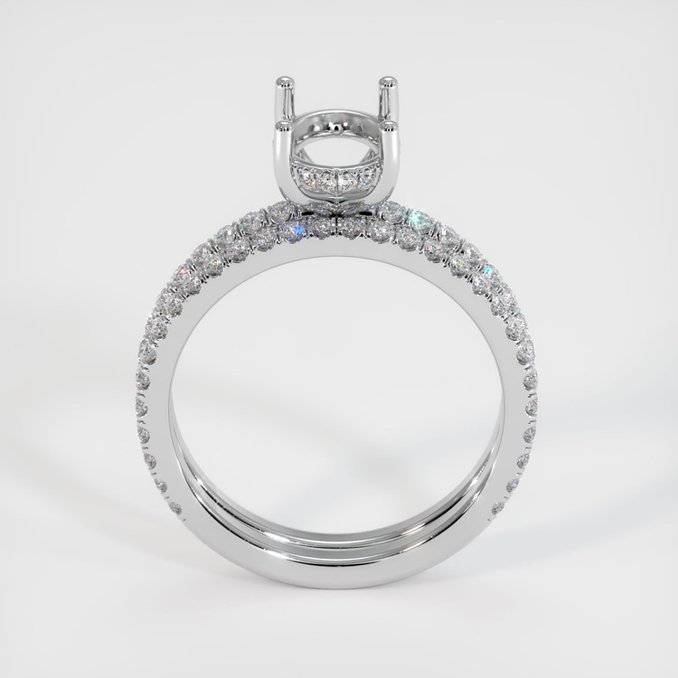 Silver Pave Ring Setting