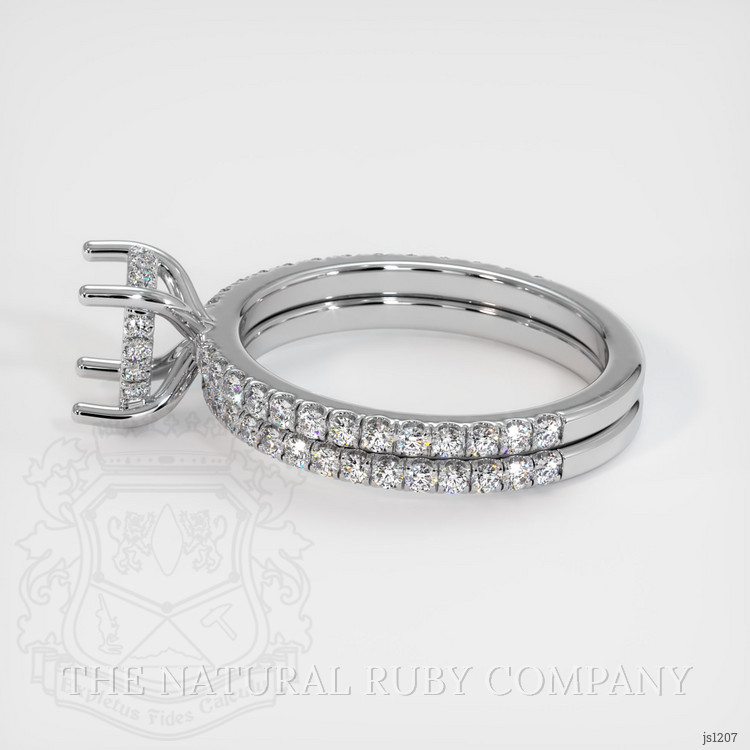 10K White Gold Pave Ring Setting