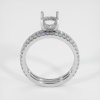 14K White Gold Pave Ring Setting Image