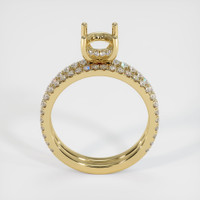 14K Yellow Gold Pave Ring Setting Image