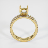 18K Yellow Gold Pave Ring Setting Image