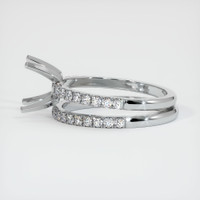 Silver Pave Ring Setting Image