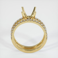 14K Yellow Gold Pave Ring Setting Image