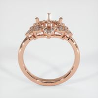 14K Rose Gold Accent Stones Ring Setting Image