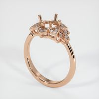 18K Rose Gold Accent Stones Ring Setting Video