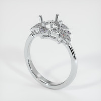 10K White Gold Accent Stones Ring Setting Video