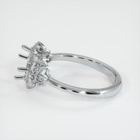10K White Gold Accent Stones Ring Setting Image