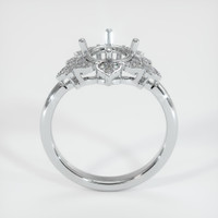 10K White Gold Accent Stones Ring Setting Image