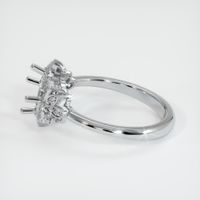 14K White Gold Accent Stones Ring Setting Image