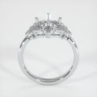 14K White Gold Accent Stones Ring Setting Image