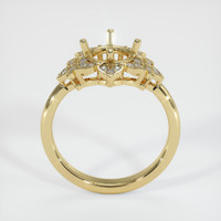 14K Yellow Gold Accent Stones Ring Setting Image