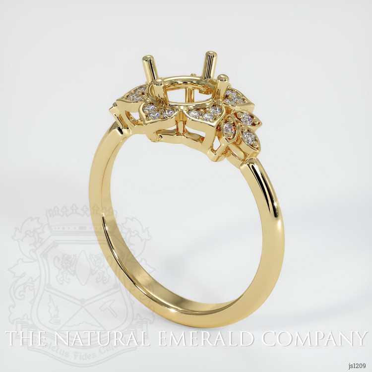  Emerald Ring 0.76 Ct., 18K Yellow Gold
