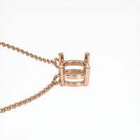 14K Rose Gold Solitaire Necklace Setting Image