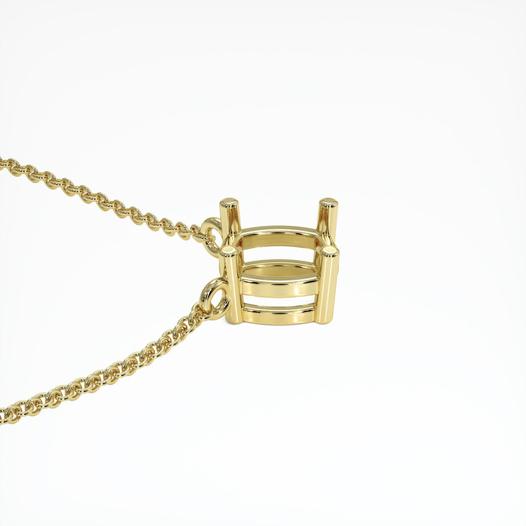 14K Yellow Gold Solitaire Necklace Setting