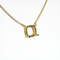 18K Yellow Gold Solitaire Necklace Setting Image