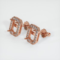 14K Rose Gold Studs Earring Setting Video