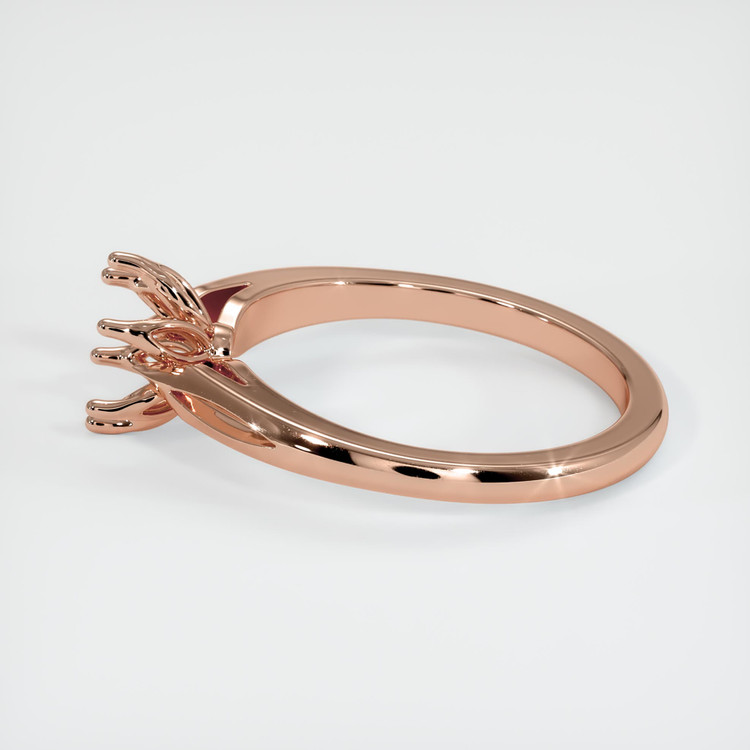14K Rose Gold Floral Ring Setting
