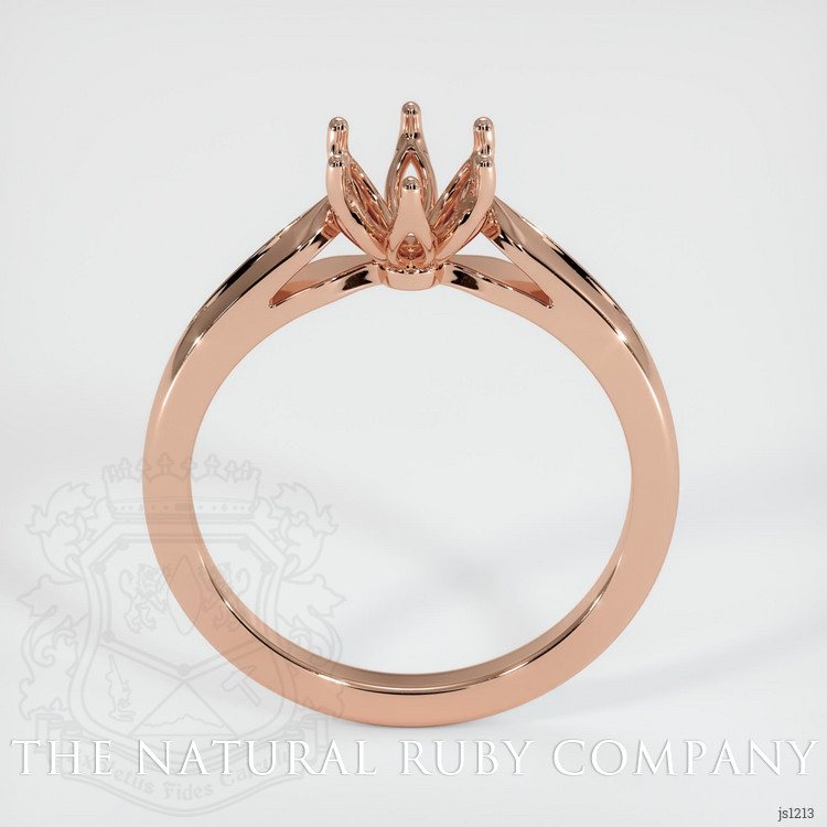 14K Rose Gold Floral Ring Setting