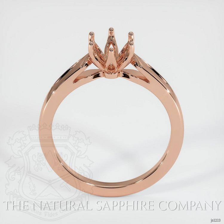 14K Rose Gold Floral Ring Setting