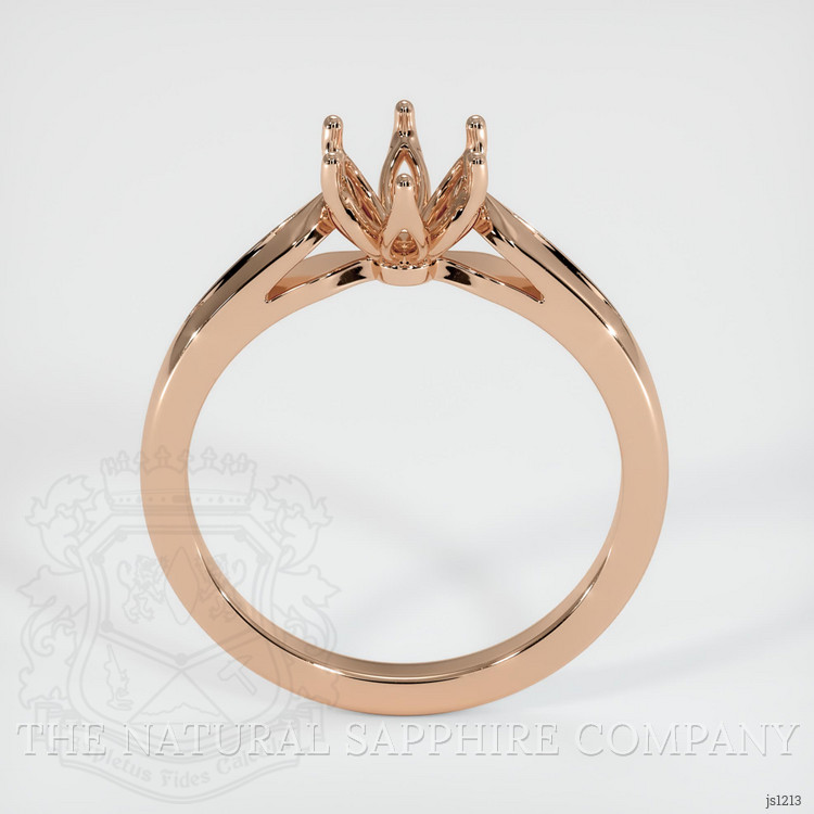 18K Rose Gold Floral Ring Setting