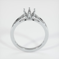 10K White Gold Floral Ring Setting Image